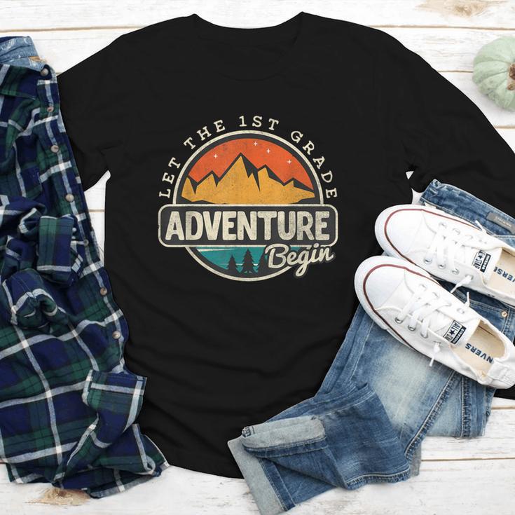 1st First Grade Shirt Adventure Begin Back To School Youth Long Sleeve Tee 1st First Grade Shirt Adventure Begin Back To School Youth Long Sleeve Tee