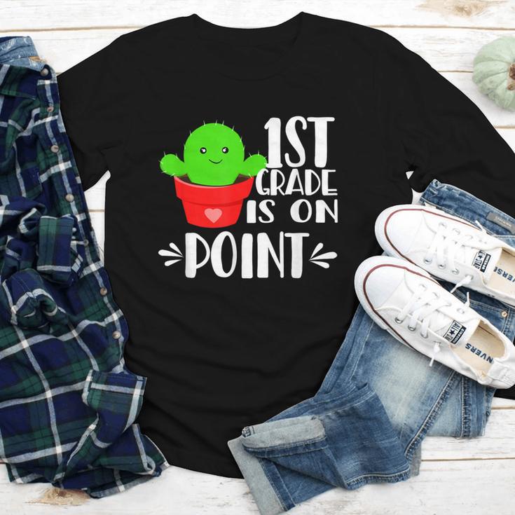1st Grade Is On Point Cactus Back To School Youth Long Sleeve Tee