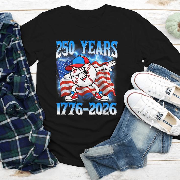 250 Years 1776 2026 250th Baseball American Flag 4th Of July Youth Long Sleeve Tee 250 Years 1776 2026 250th Baseball American Flag 4th Of July Youth Long Sleeve Tee