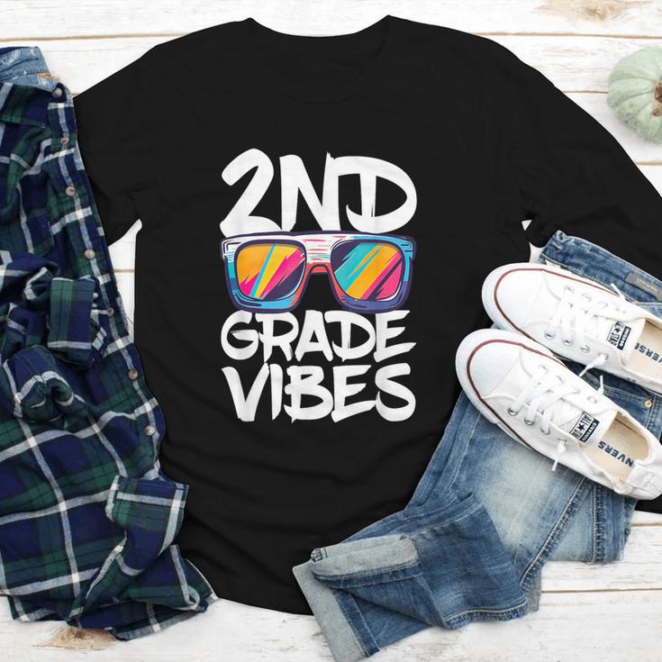 2nd Grade Vibes Shirt Back To School Second Grade Boy Girl Youth Long Sleeve Tee