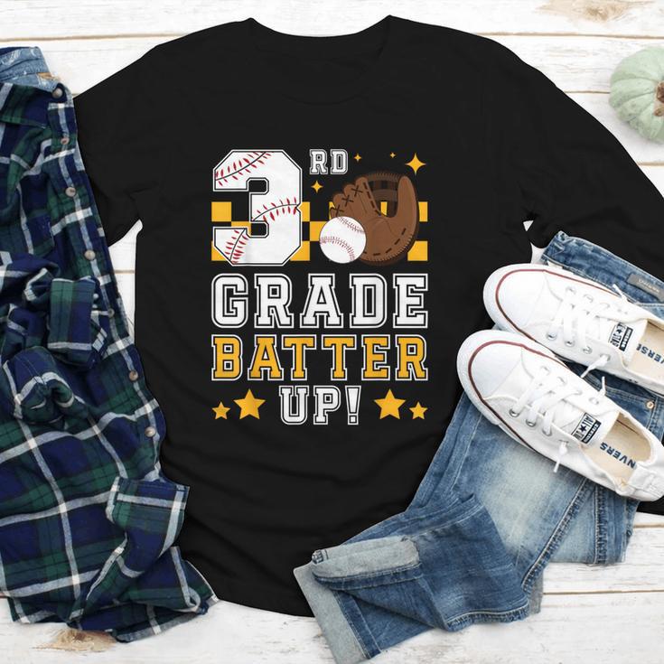 3rd Grade Batter Up Baseball First Day Back To School Youth Long Sleeve Tee 3rd Grade Batter Up Baseball First Day Back To School Youth Long Sleeve Tee