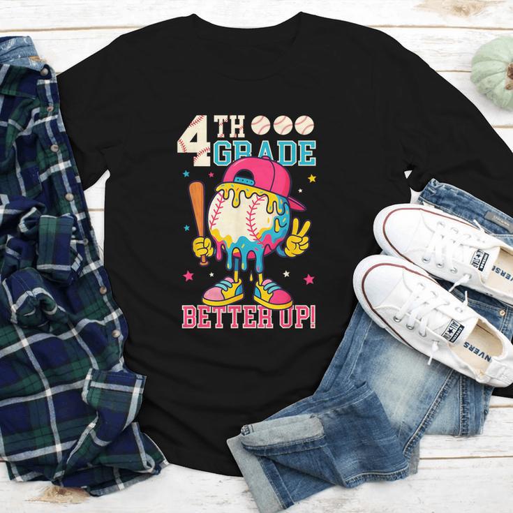 4th Grade Back To School Baseball Drip Ice Cream Game On Youth Long Sleeve Tee 4th Grade Back To School Baseball Drip Ice Cream Game On Youth Long Sleeve Tee