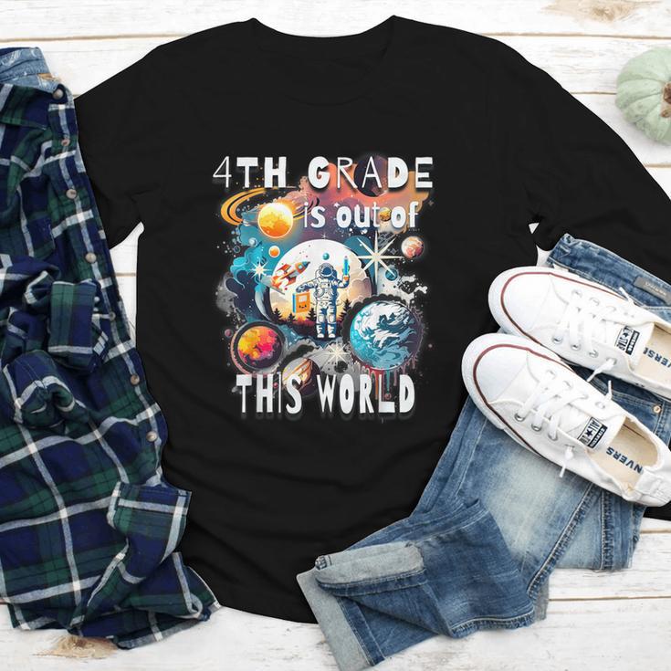 4th Grade Is Out Of This World Back To School Astronaut Youth Long Sleeve Tee