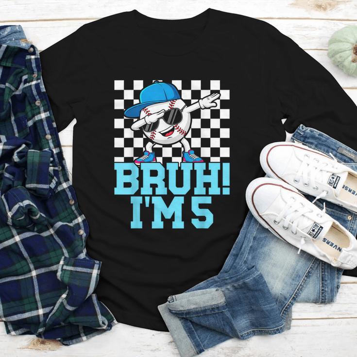 5th Birthday Dabbing Baseball Boys Bruh I'm 5 Year Old Youth Long Sleeve Tee 5th Birthday Dabbing Baseball Boys Bruh I'm 5 Year Old Youth Long Sleeve Tee