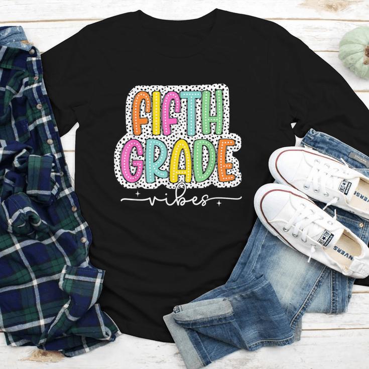 5th Fifth Grade Vibes Back To School Dalmatian Dots Youth Long Sleeve Tee 5th Fifth Grade Vibes Back To School Dalmatian Dots Youth Long Sleeve Tee