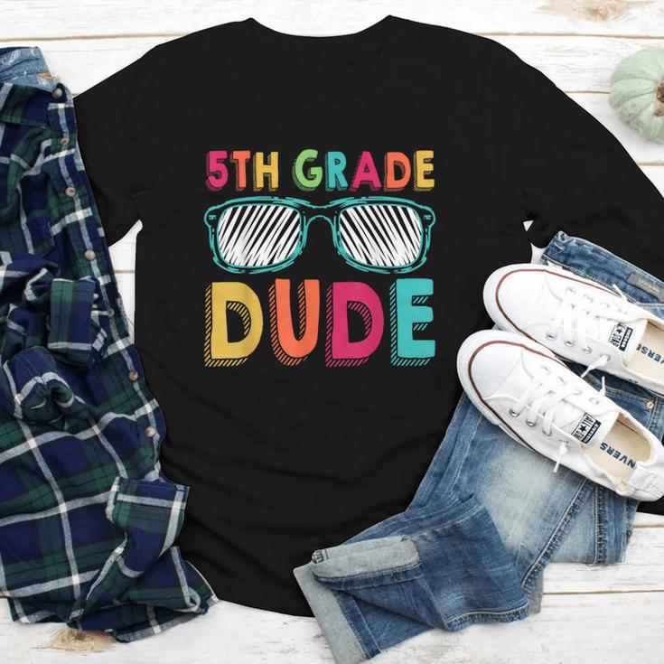 5th Grade Dude Back To School Fifth Grade Student Youth Long Sleeve Tee