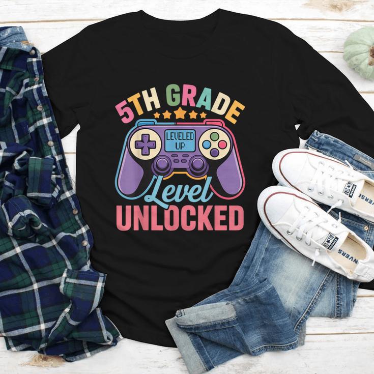 5th Grade Level Unlocked Shirt – Gamer Back To School Youth Long Sleeve Tee