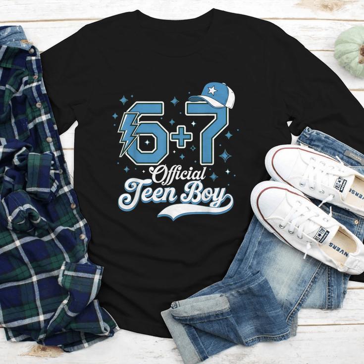 6 7 Meme Official Teenager 13th Birthday Baseball Boy Youth Long Sleeve Tee 6 7 Meme Official Teenager 13th Birthday Baseball Boy Youth Long Sleeve Tee