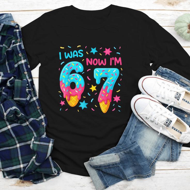 I Was 6 Now I'm 7 67 Birthday Baseball Drip 7 Year Old Youth Long Sleeve Tee I Was 6 Now I'm 7 67 Birthday Baseball Drip 7 Year Old Youth Long Sleeve Tee