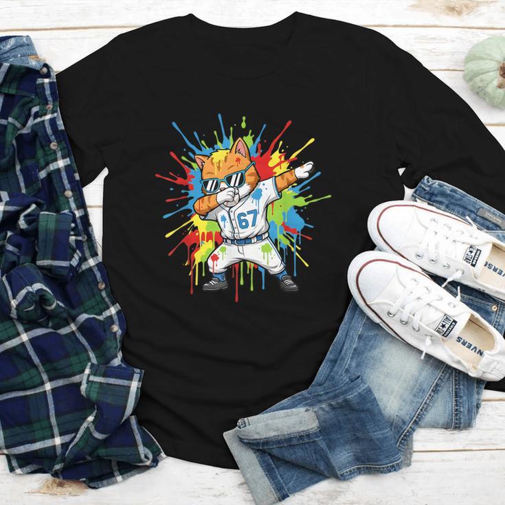 67 Baseball Dabbing Cat 6 7 Dripping Ice Cream Meme Youth Long Sleeve Tee 67 Baseball Dabbing Cat 6 7 Dripping Ice Cream Meme Youth Long Sleeve Tee