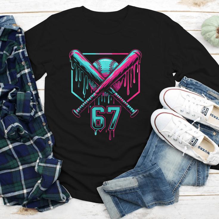 67 Baseball Drip Six Seven Gen Alpha Slag Youth Long Sleeve Tee