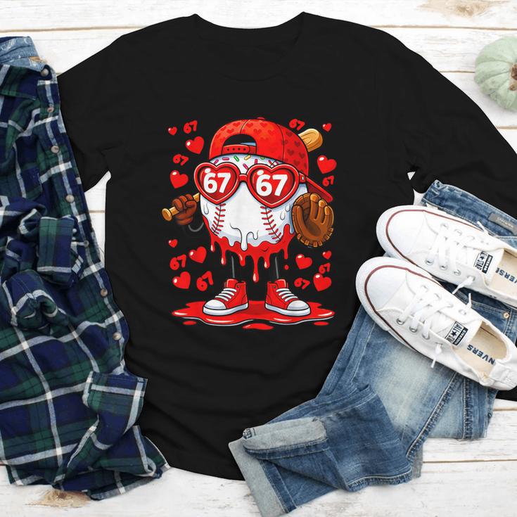 67 Baseball Drip Valentine's Day Youth Long Sleeve Tee 67 Baseball Drip Valentine's Day Youth Long Sleeve Tee