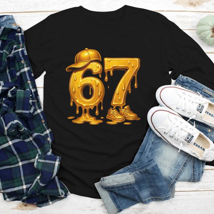 67 Brain Rot Meme Baseball Ice Cream Drip For Kids & Teens Youth Long Sleeve Tee 67 Brain Rot Meme Baseball Ice Cream Drip For Kids & Teens Youth Long Sleeve Tee
