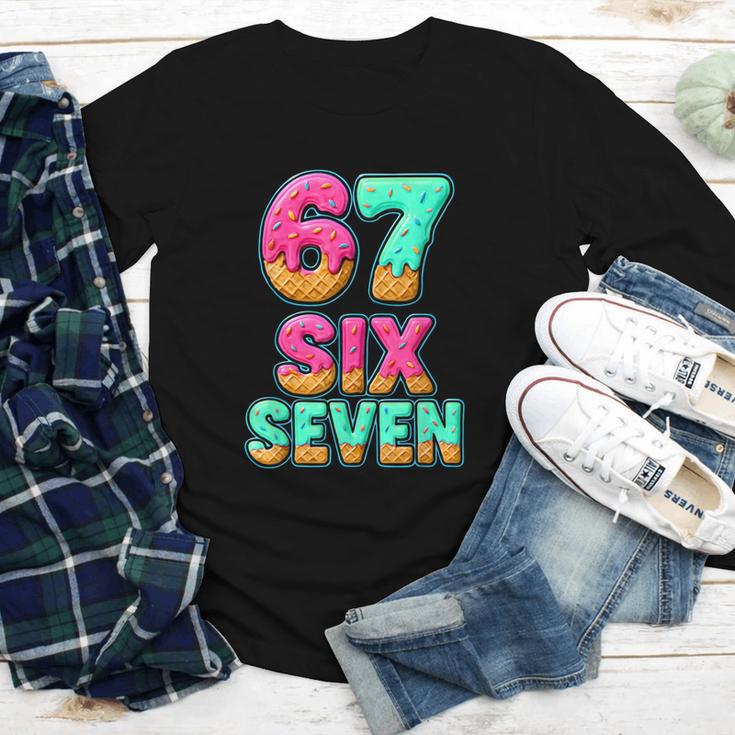 67 Ice Cream Drip Baseball Six Seven 6-7 Meme Teen Boy Youth Long Sleeve Tee 67 Ice Cream Drip Baseball Six Seven 6-7 Meme Teen Boy Youth Long Sleeve Tee