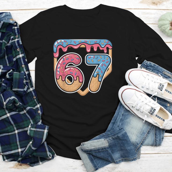 67 Ice Cream Drip Meme Baseball Youth Long Sleeve Tee