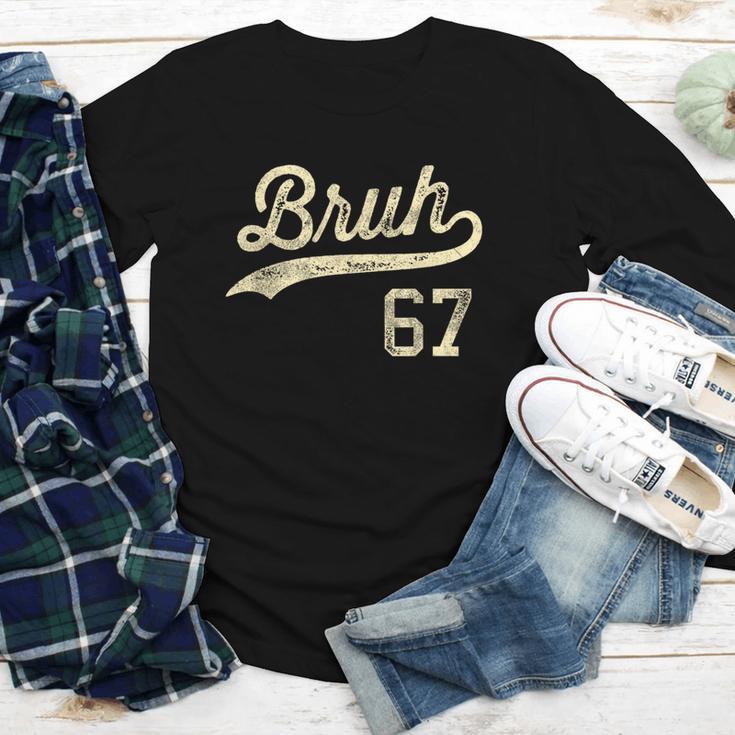 67 Six Seven Bruh Meme Baseball Style Vintage Youth Long Sleeve Tee 67 Six Seven Bruh Meme Baseball Style Vintage Youth Long Sleeve Tee
