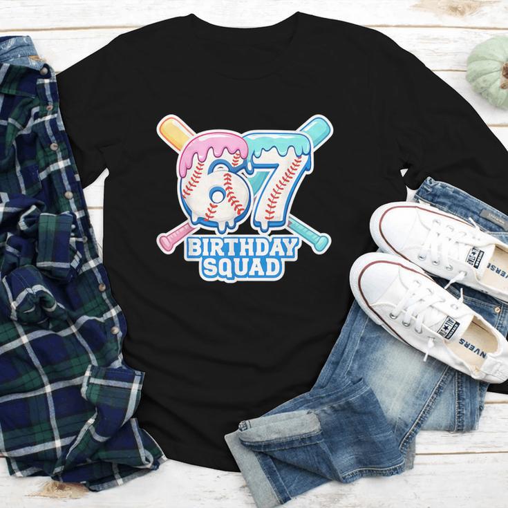 67th Birthday Squad Baseball Ice Cream Drip Birthday Squad Youth Long Sleeve Tee 67th Birthday Squad Baseball Ice Cream Drip Birthday Squad Youth Long Sleeve Tee