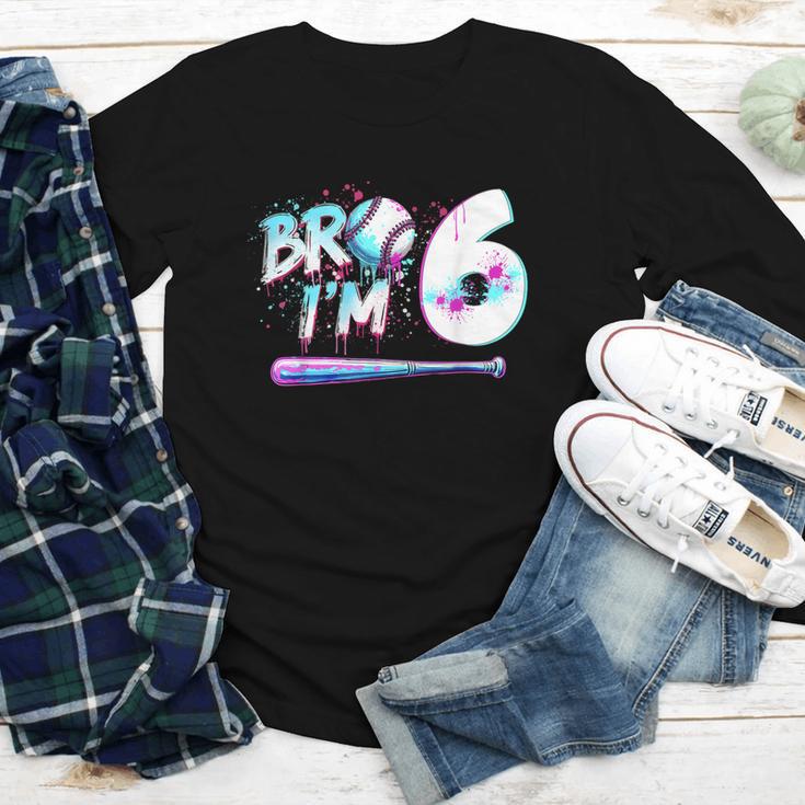 6th Birthday Boy Bro I'm 6 Year Old Baseball Ice Cream Drip Youth Long Sleeve Tee 6th Birthday Boy Bro I'm 6 Year Old Baseball Ice Cream Drip Youth Long Sleeve Tee
