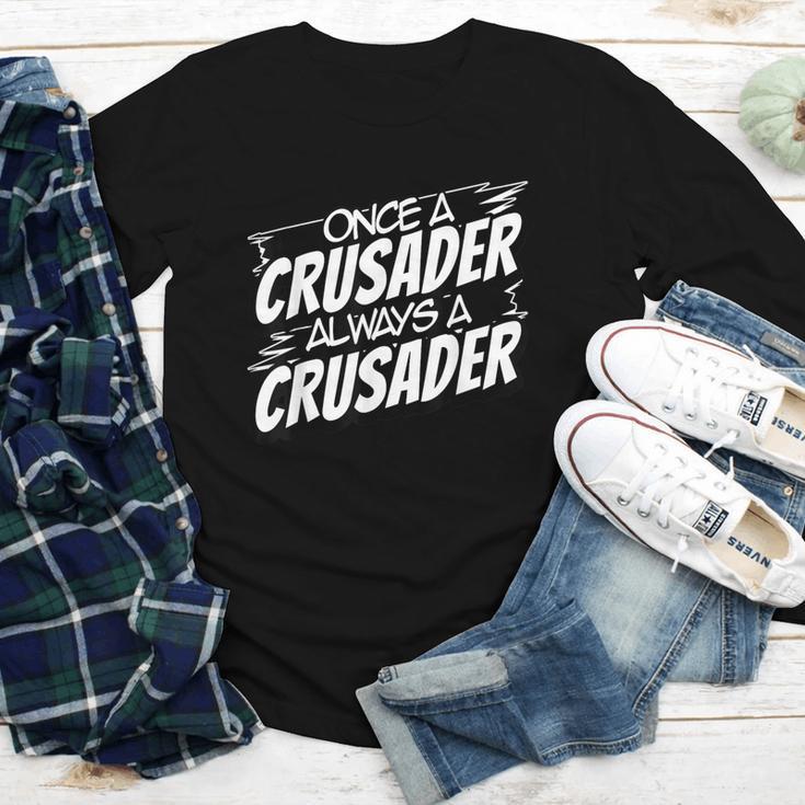 Always A Crusader Back To School Spirit Youth Long Sleeve Tee Always A Crusader Back To School Spirit Youth Long Sleeve Tee