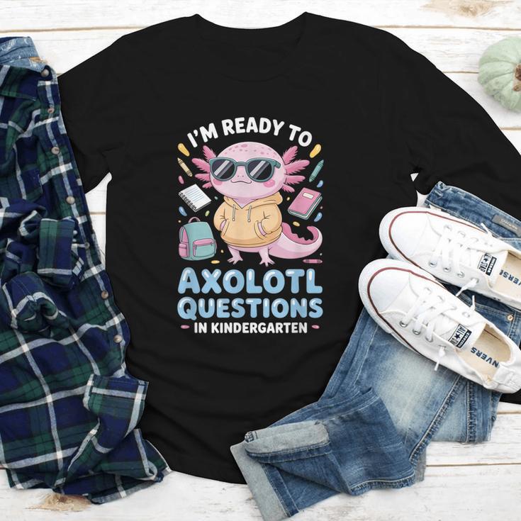 Axolotl Questions Kindergarten Back To School Youth Long Sleeve Tee
