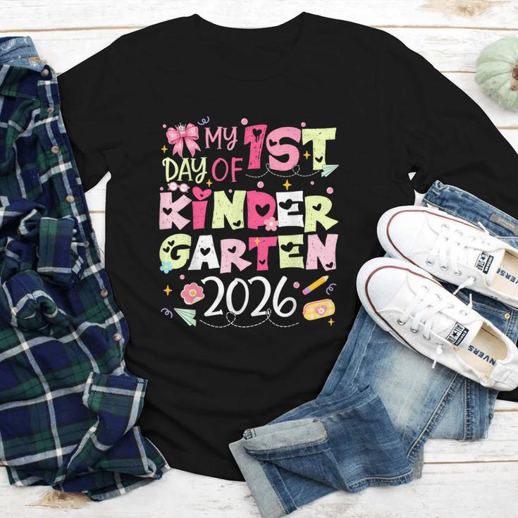 Back To School My 1st Day Of Kindergarten 2026 Bow Youth Long Sleeve Tee Back To School My 1st Day Of Kindergarten 2026 Bow Youth Long Sleeve Tee