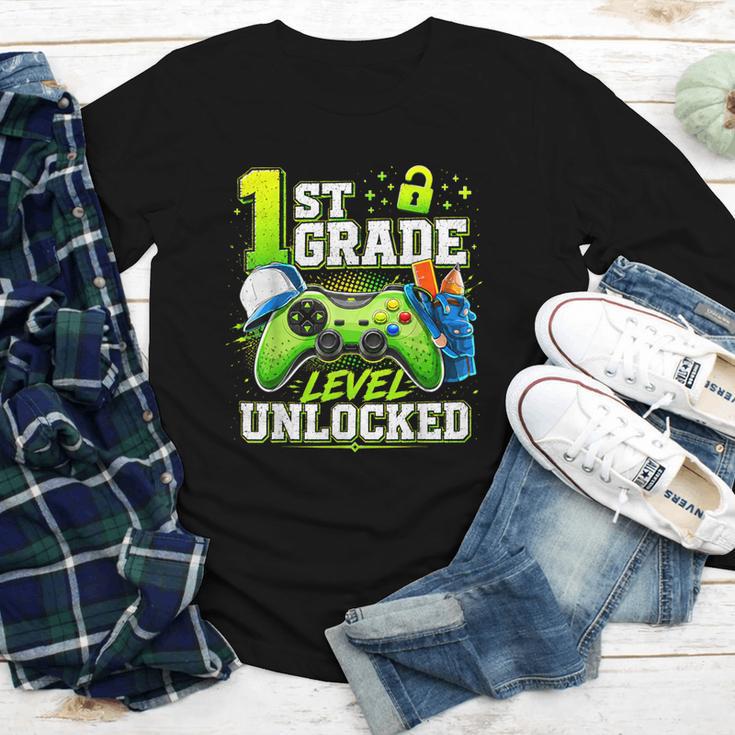 Back To School 1st First Grade Level Unlocked Gamer Kid Youth Long Sleeve Tee Back To School 1st First Grade Level Unlocked Gamer Kid Youth Long Sleeve Tee