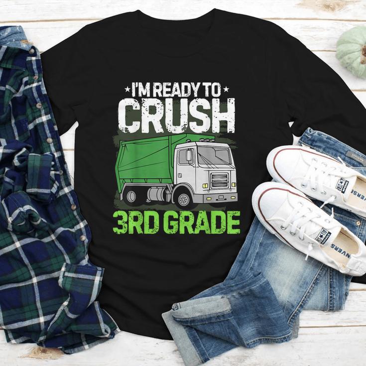 Back To School First Day Of 3rd Grade Garbage Truck Boys Youth Long Sleeve Tee Back To School First Day Of 3rd Grade Garbage Truck Boys Youth Long Sleeve Tee