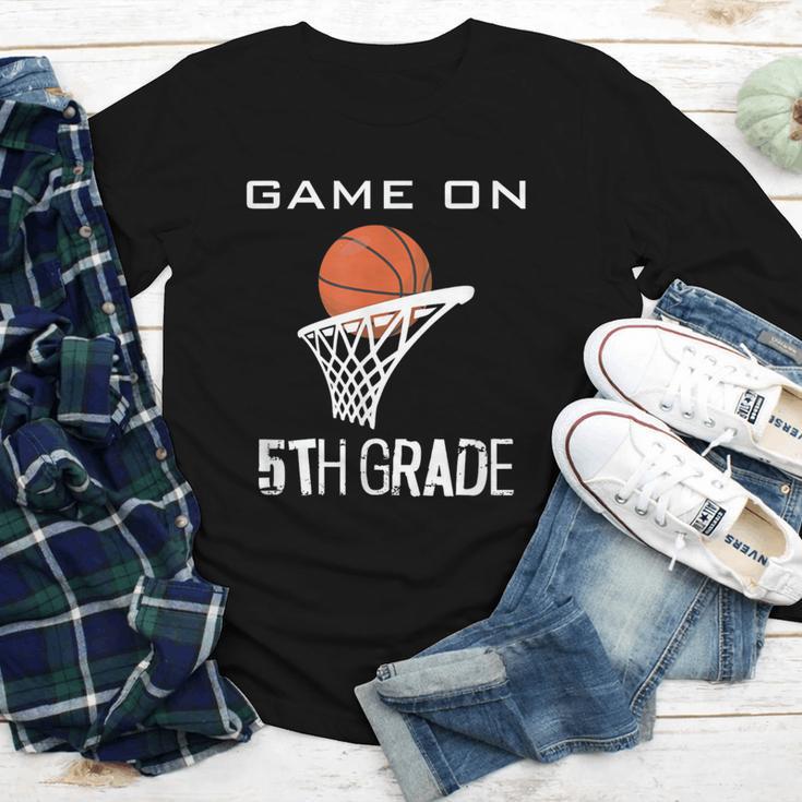 Back To School Game On 5th Grade Basketball Kids Youth Long Sleeve Tee Back To School Game On 5th Grade Basketball Kids Youth Long Sleeve Tee