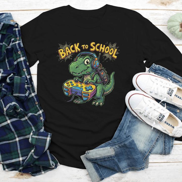 Back To School Gaming First Grade DinosaurRex Boys Youth Long Sleeve Tee Back To School Gaming First Grade DinosaurRex Boys Youth Long Sleeve Tee