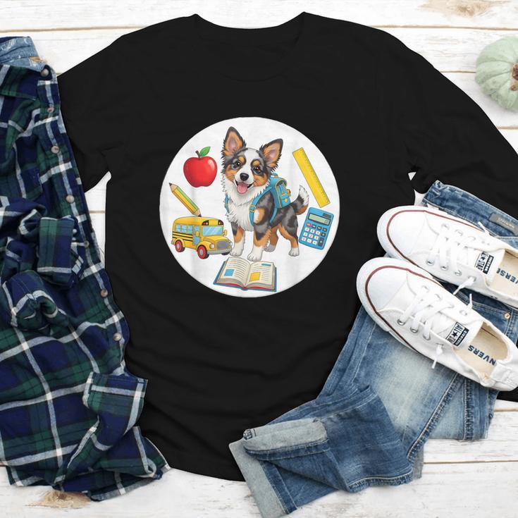 Back To School Miniature American Shepherd Dog Boys Girls Youth Long Sleeve Tee Back To School Miniature American Shepherd Dog Boys Girls Youth Long Sleeve Tee