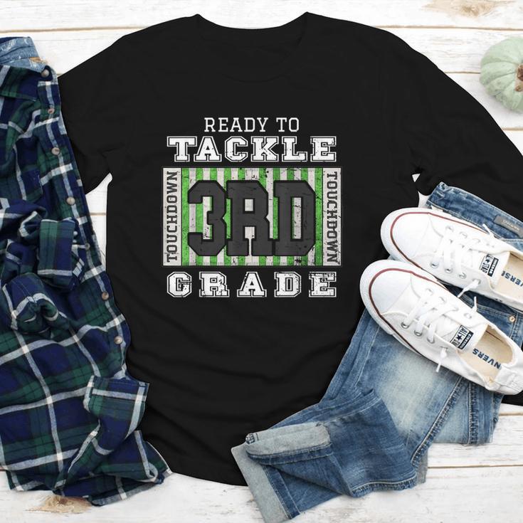 Back To School Ready To Tackle 3rd Grade Football Youth Long Sleeve Tee