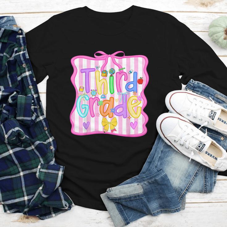 Back To School Third Grade Girls Coquette Bow 3rd Grade Kids Youth Long Sleeve Tee Back To School Third Grade Girls Coquette Bow 3rd Grade Kids Youth Long Sleeve Tee
