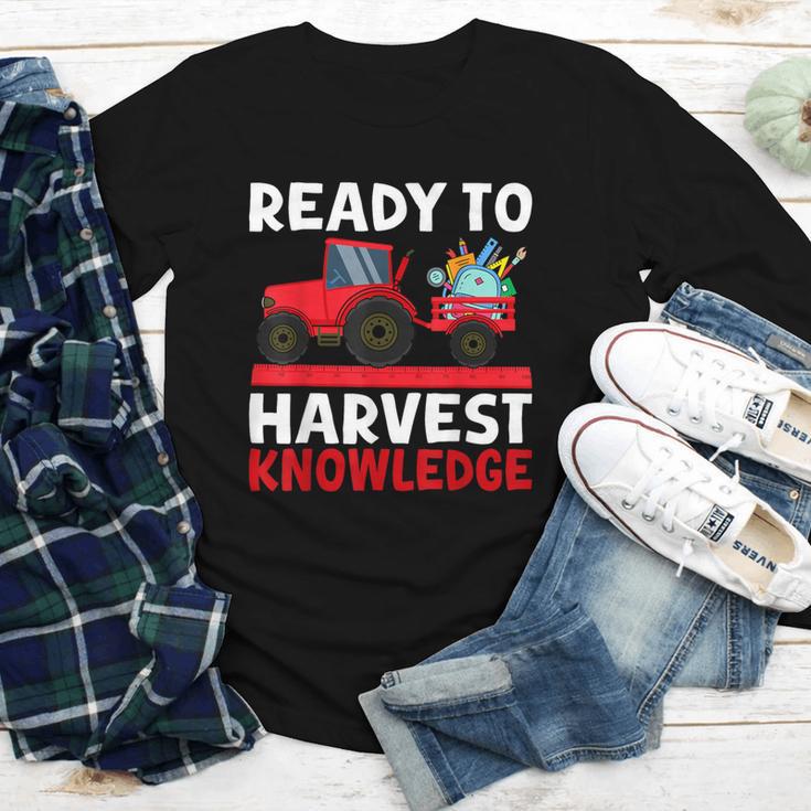 Back To School Tractor Farmer Boys First Day Of School Kids Youth Long Sleeve Tee Back To School Tractor Farmer Boys First Day Of School Kids Youth Long Sleeve Tee