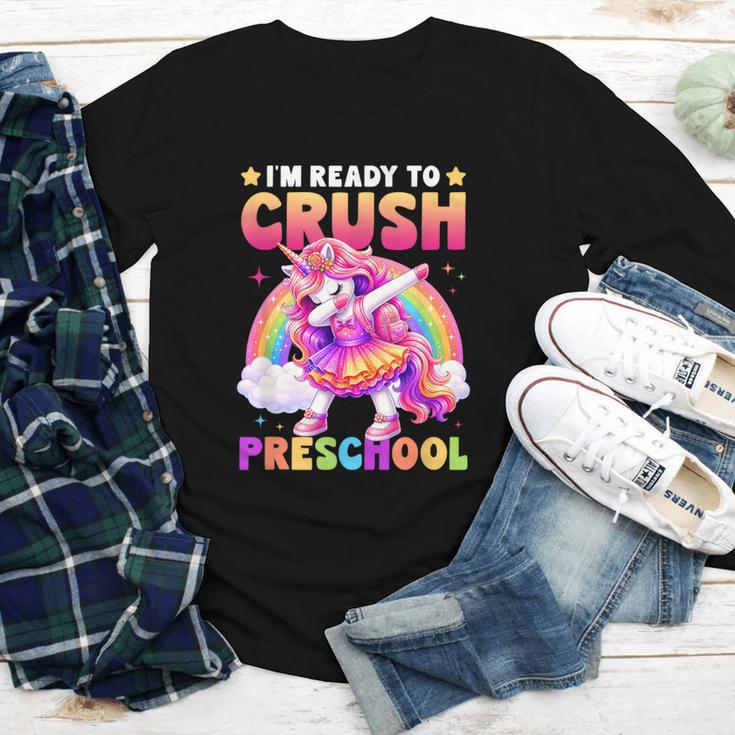 Back To School Unicorn Girls I'm Ready To Crush Preschool Youth Long Sleeve Tee Back To School Unicorn Girls I'm Ready To Crush Preschool Youth Long Sleeve Tee