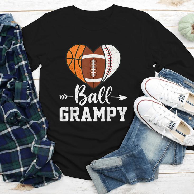 Ball Grampy Basketball Football Baseball Player Youth Long Sleeve Tee
