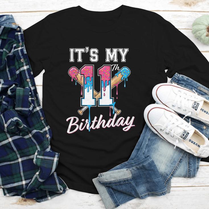 Baseball 11 Year Old Ice Cream Drip 11th Birthday Boys Youth Long Sleeve Tee Baseball 11 Year Old Ice Cream Drip 11th Birthday Boys Youth Long Sleeve Tee