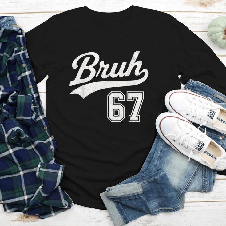 Baseball 6 7 Bruh Number 67 Six Seven Meme Boys Kids Youth Long Sleeve Tee Baseball 6 7 Bruh Number 67 Six Seven Meme Boys Kids Youth Long Sleeve Tee