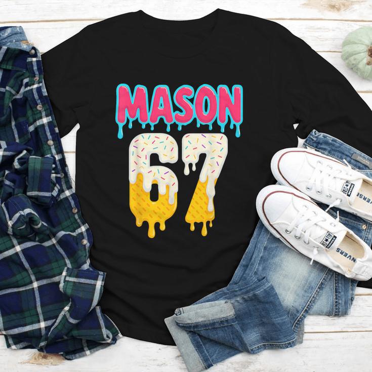 Baseball 6 7 Ice Cream Drip Number 67 Six Seven Meme Youth Long Sleeve Tee Baseball 6 7 Ice Cream Drip Number 67 Six Seven Meme Youth Long Sleeve Tee