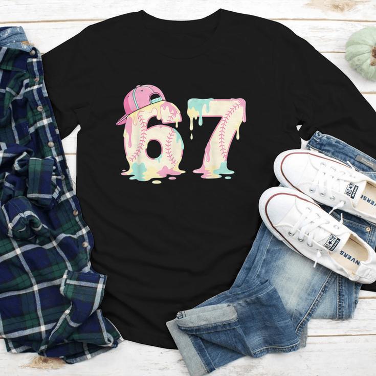 Baseball 67 Dripping Six Seven Drip Boys Gen Z Youth Long Sleeve Tee Baseball 67 Dripping Six Seven Drip Boys Gen Z Youth Long Sleeve Tee