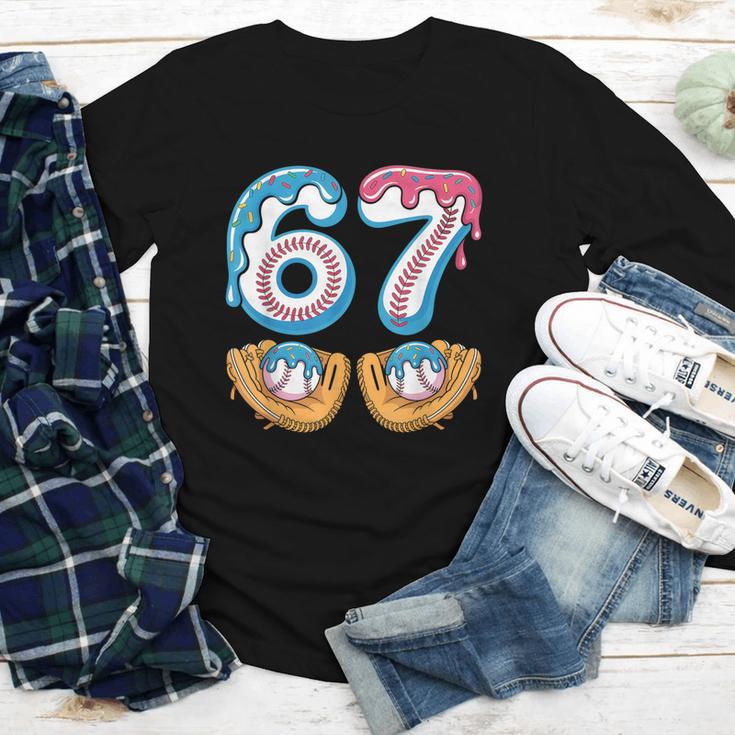 Baseball 67 Ice Cream Drip 67 Meme Player T-Shirt Youth Long Sleeve Tee Baseball 67 Ice Cream Drip 67 Meme Player T-Shirt Youth Long Sleeve Tee
