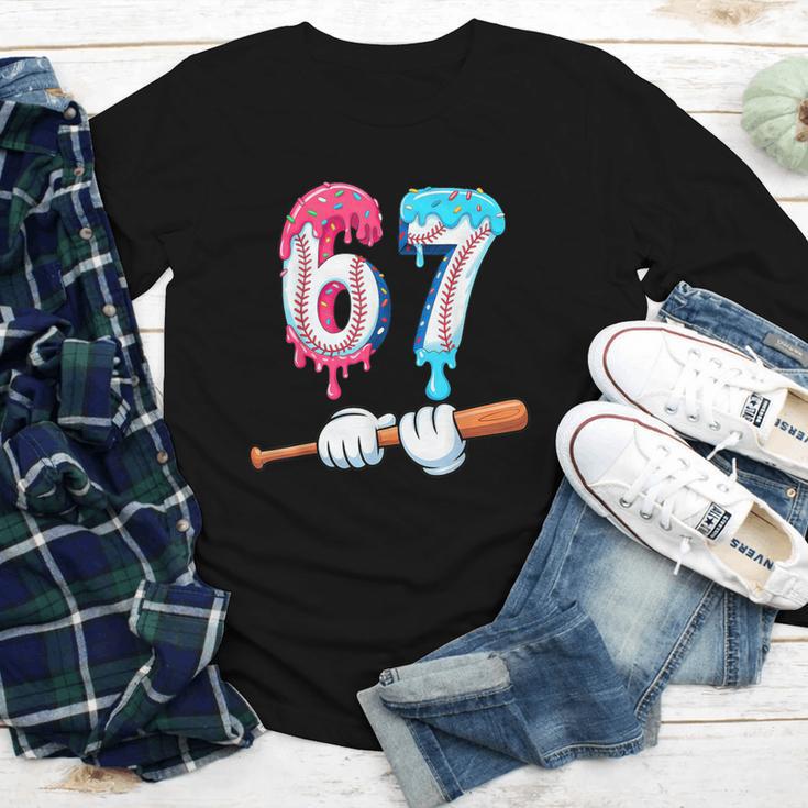 Baseball 67 Ice Cream Drip Six Seven Boys Youth Long Sleeve Tee Baseball 67 Ice Cream Drip Six Seven Boys Youth Long Sleeve Tee