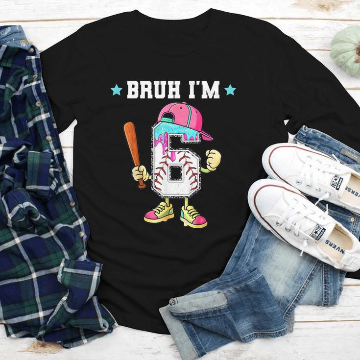 Baseball 6th Birthday Boy Ice Cream Drip Bruh I'm 6 Year Old Youth Long Sleeve Tee Baseball 6th Birthday Boy Ice Cream Drip Bruh I'm 6 Year Old Youth Long Sleeve Tee