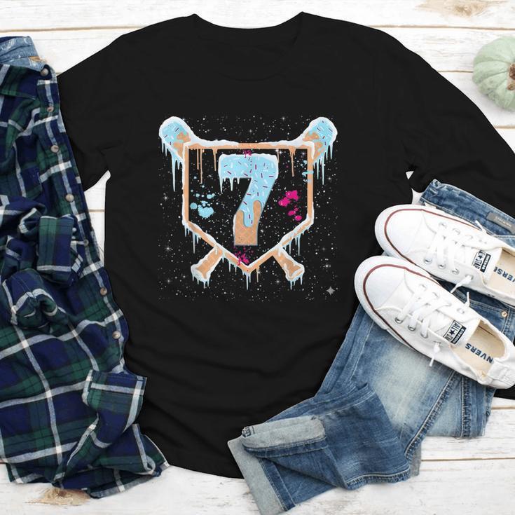 Baseball 7 Year Old Ice Cream Drip 7th Birthday Boy Number 7 Youth Long Sleeve Tee Baseball 7 Year Old Ice Cream Drip 7th Birthday Boy Number 7 Youth Long Sleeve Tee