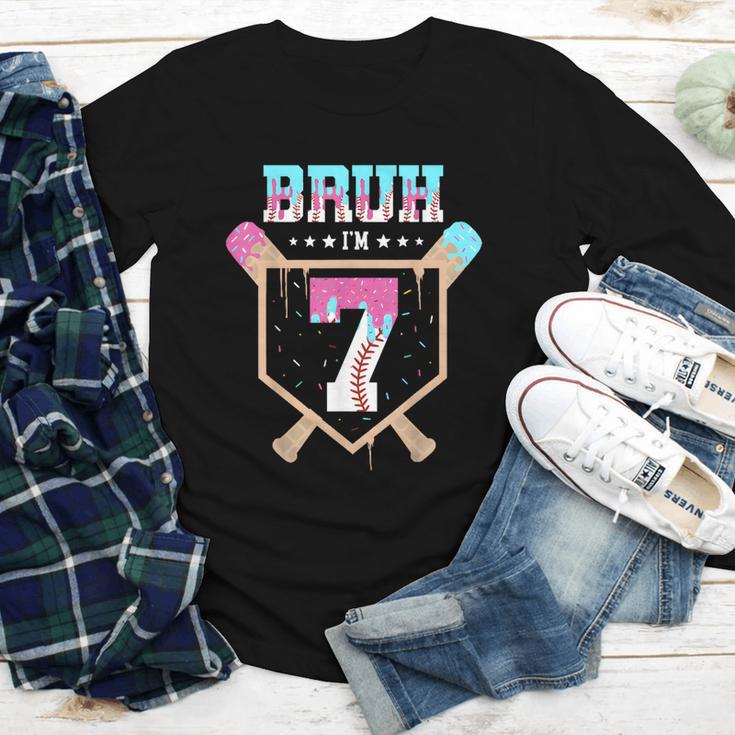 Baseball 7 Year Old Ice Cream Drip 7th Birthday Boys Player Youth Long Sleeve Tee Baseball 7 Year Old Ice Cream Drip 7th Birthday Boys Player Youth Long Sleeve Tee