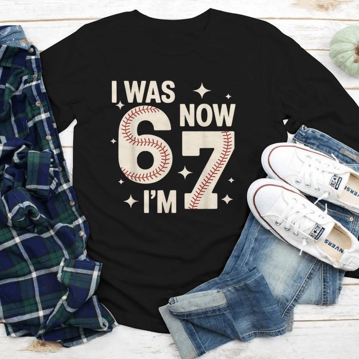Baseball 7th Birthday 6 7 Years Old I Was 6 Now I'm 7 Youth Long Sleeve Tee Baseball 7th Birthday 6 7 Years Old I Was 6 Now I'm 7 Youth Long Sleeve Tee