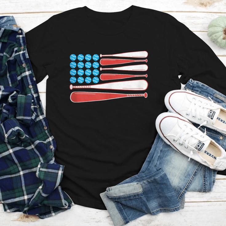 Baseball American Flag Patriotic USA Pride Youth Long Sleeve Tee Baseball American Flag Patriotic USA Pride Youth Long Sleeve Tee
