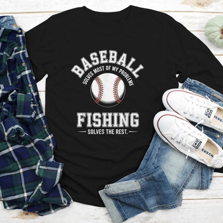 Baseball & Fishing Youth Long Sleeve Tee