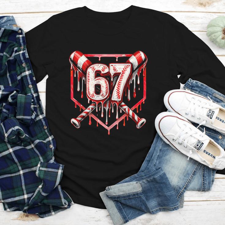 Baseball Candy Cane Drip 6 7 Six Seven Meme Christmas Boys Youth Long Sleeve Tee Baseball Candy Cane Drip 6 7 Six Seven Meme Christmas Boys Youth Long Sleeve Tee