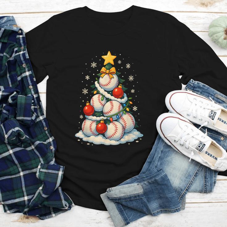Baseball Christmas Tree Lights Santa Sport Player Lover Xmas Youth Long Sleeve Tee Baseball Christmas Tree Lights Santa Sport Player Lover Xmas Youth Long Sleeve Tee