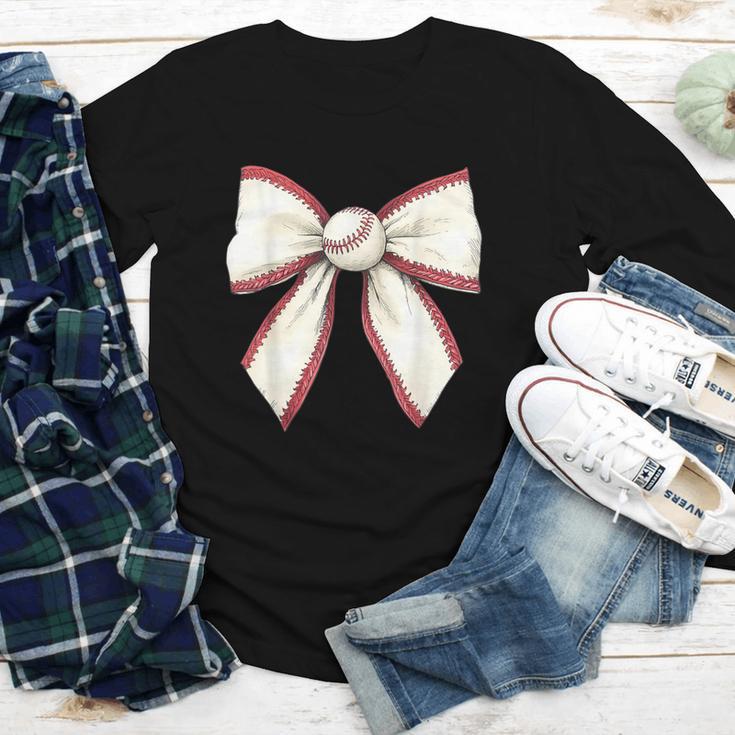 Baseball Coquette Bow Cute Baseball Game Youth Long Sleeve Tee Baseball Coquette Bow Cute Baseball Game Youth Long Sleeve Tee